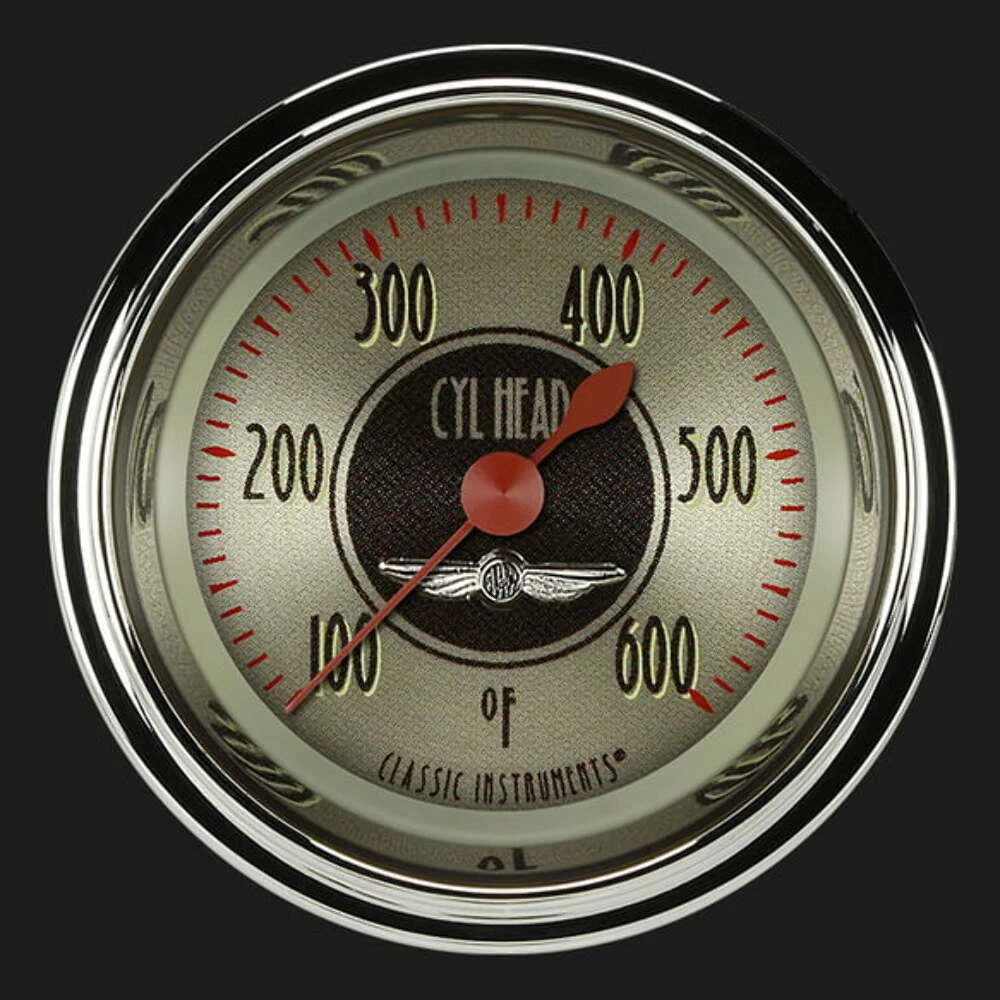 All American Nickel 2 1_8_ Cylinder Head Temp. Gauge AN197SHC
